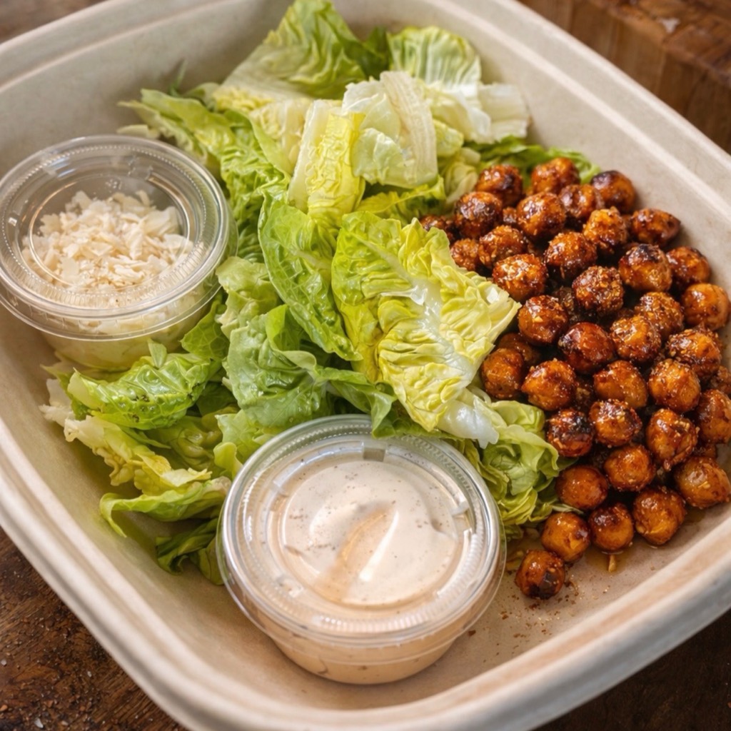 Artisan Caesar (with Roasted Chickpeas)